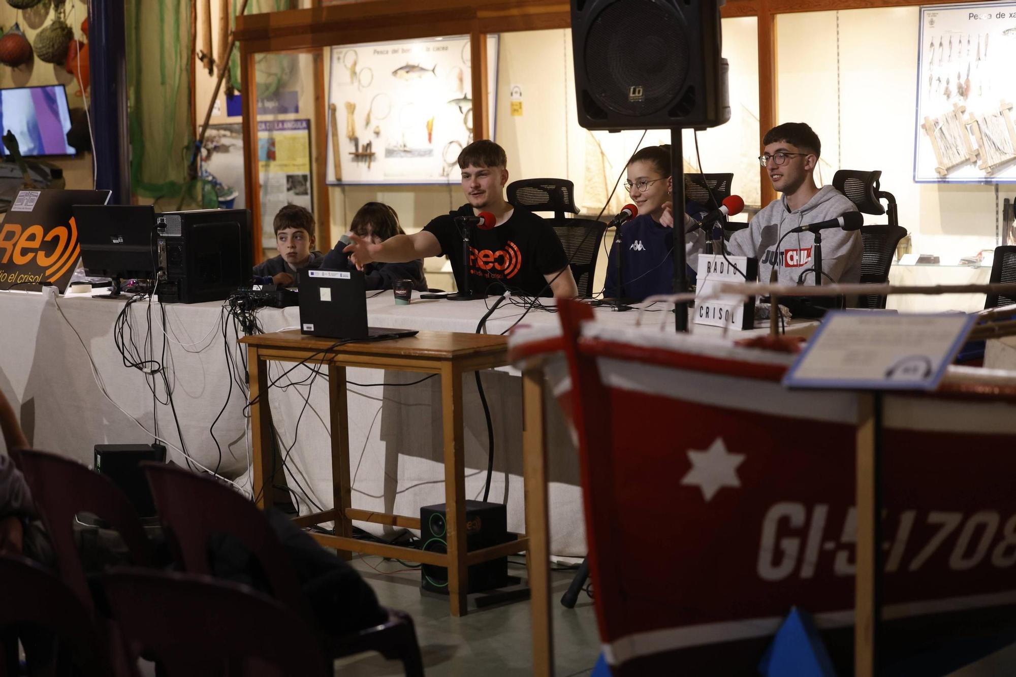 EN IMÁGENES: Así se vivió la jornada radiofónica estudiantil en el Museo Marítimo de Asturias