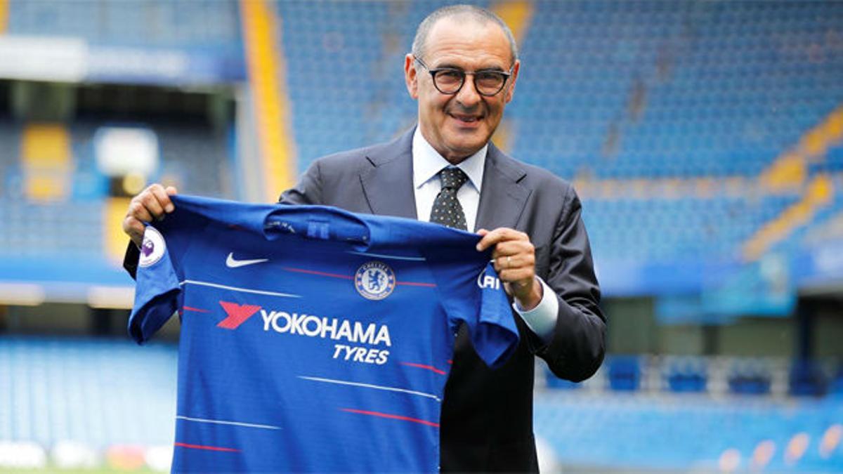 Así ha sido la presentación de Sarri con el Chelsea