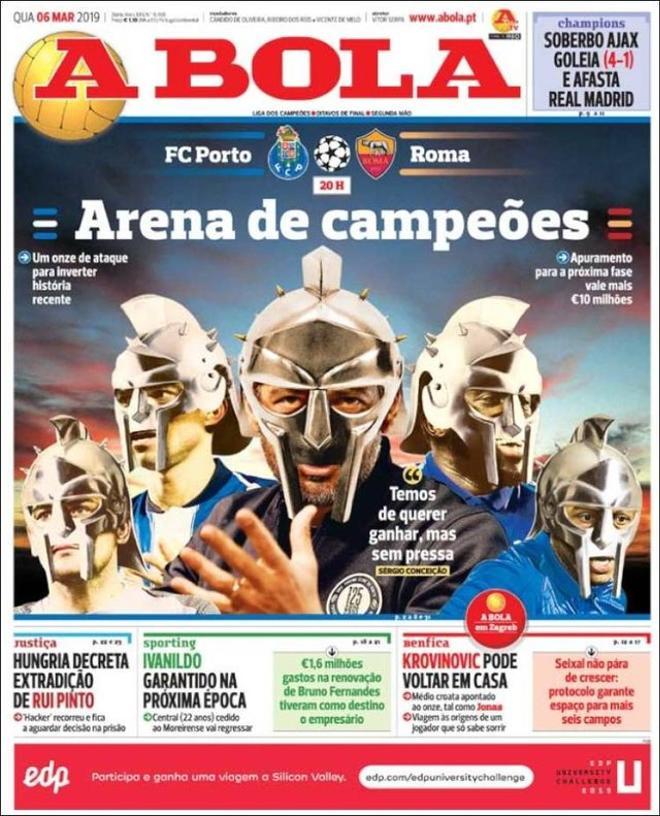 Portada de A Bola del 6 de marzo del 2019