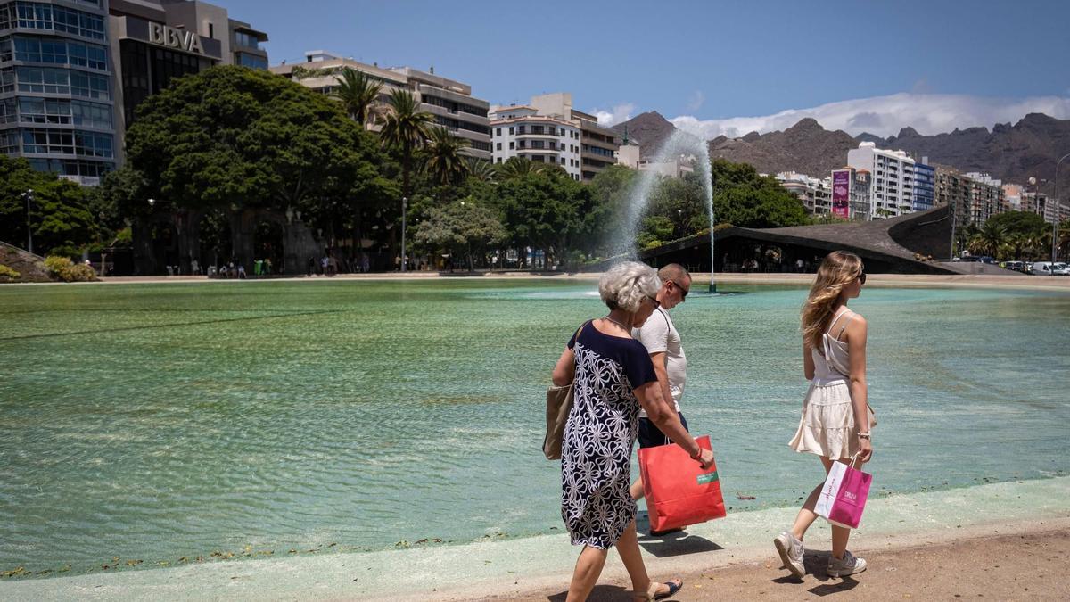 Charco de la plaza de España.