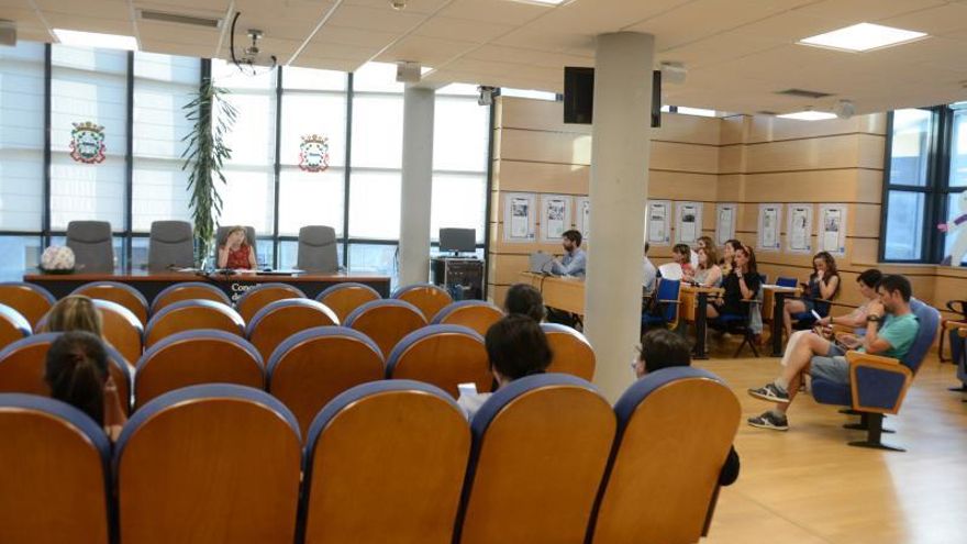 Un momento del Consello Escolar Municipal celebrado en Moaña. | GONZALO NÚÑEZ