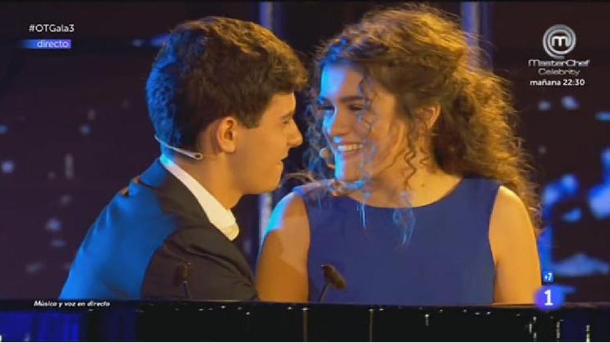 Alfred y Amaia en la Gala 3 de Operación Triunfo