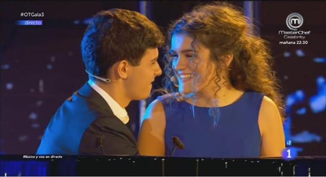 Alfred y Amaia en la Gala 3 de Operación Triunfo