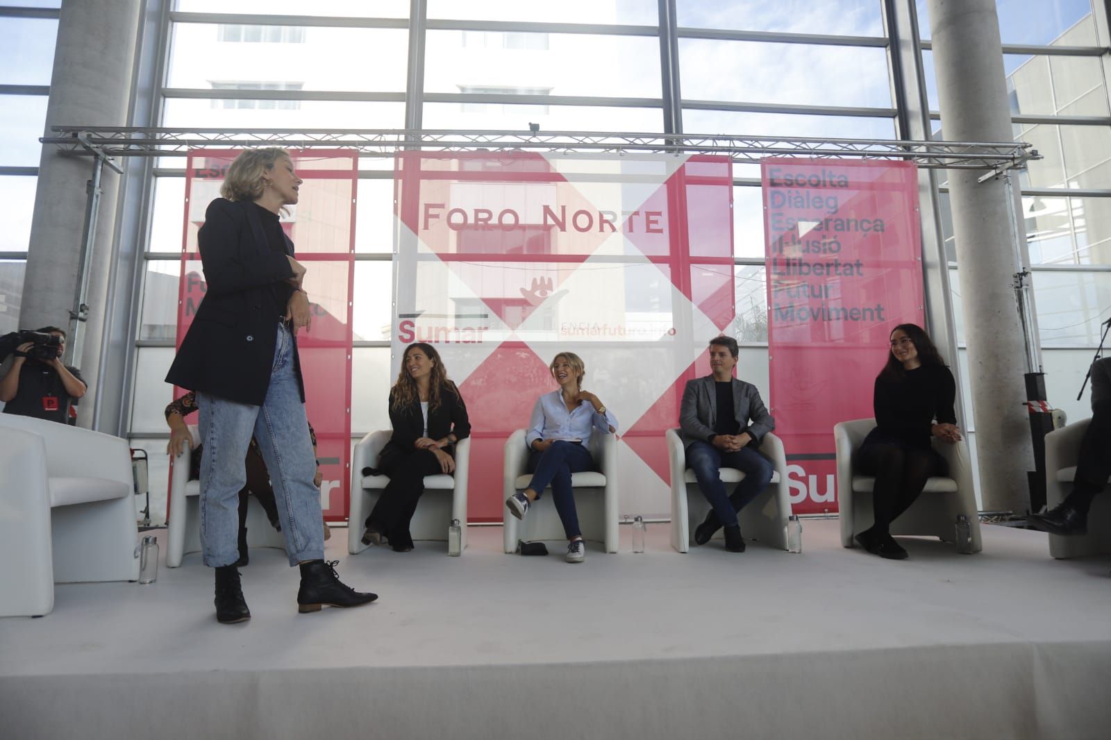 Acto de Yolanda Díaz en València