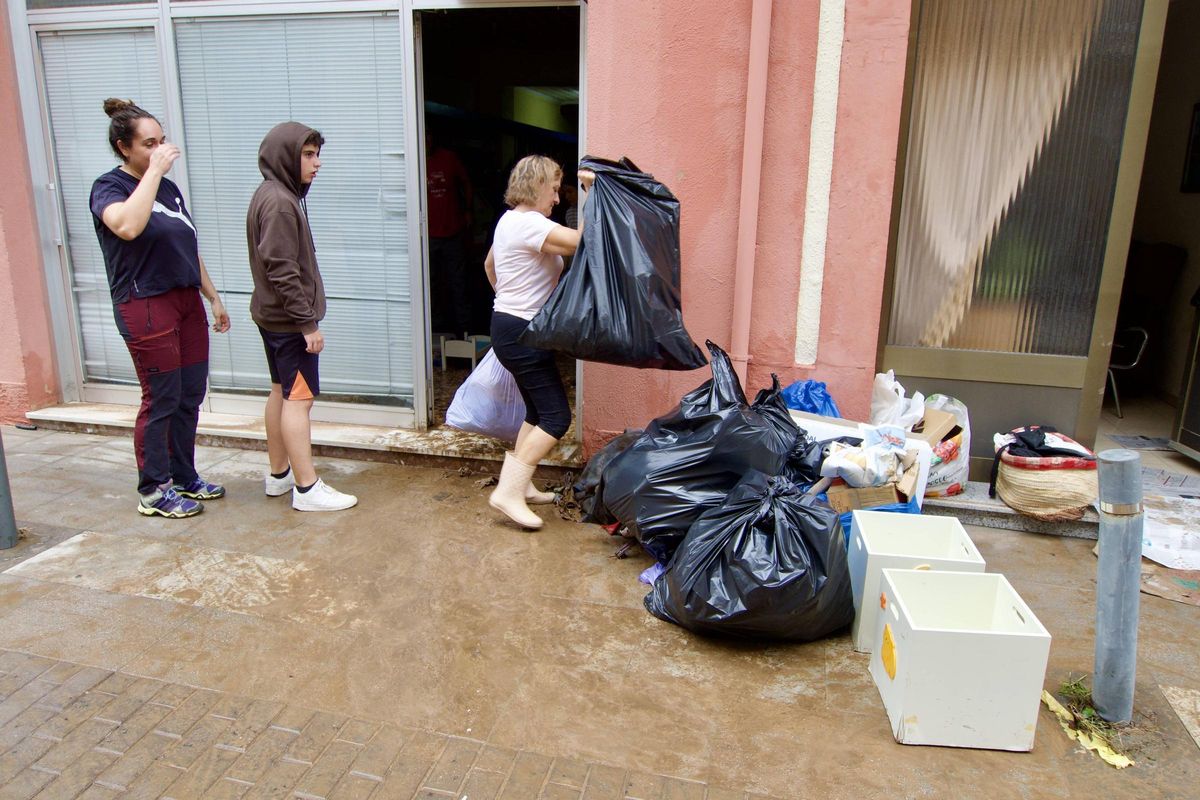 Daños causados por la dana en la localidad de Santa Bàrbara.