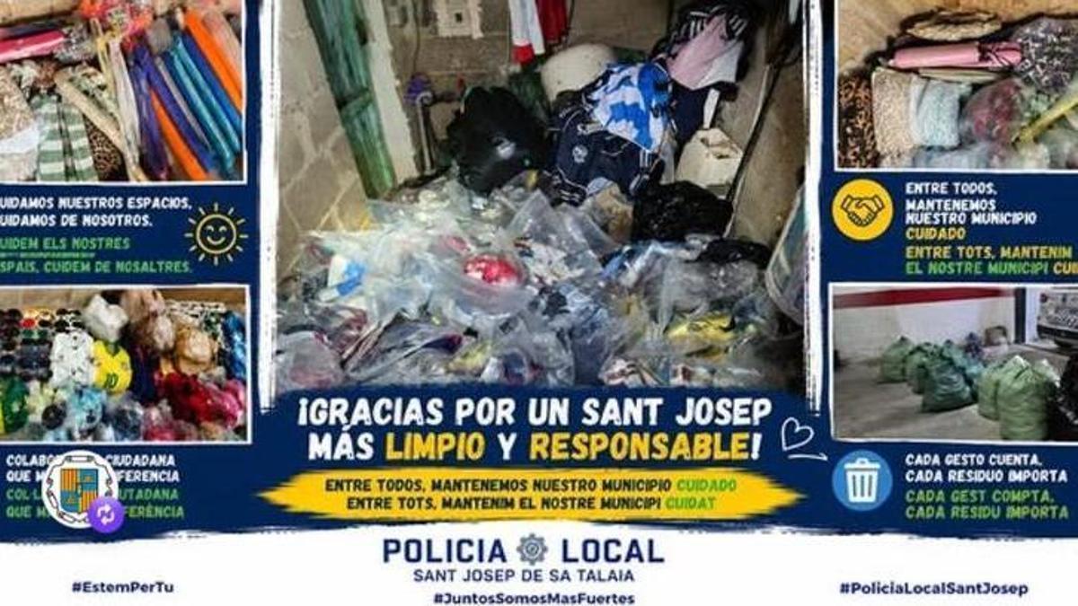 Material decomisado este fin de semana.