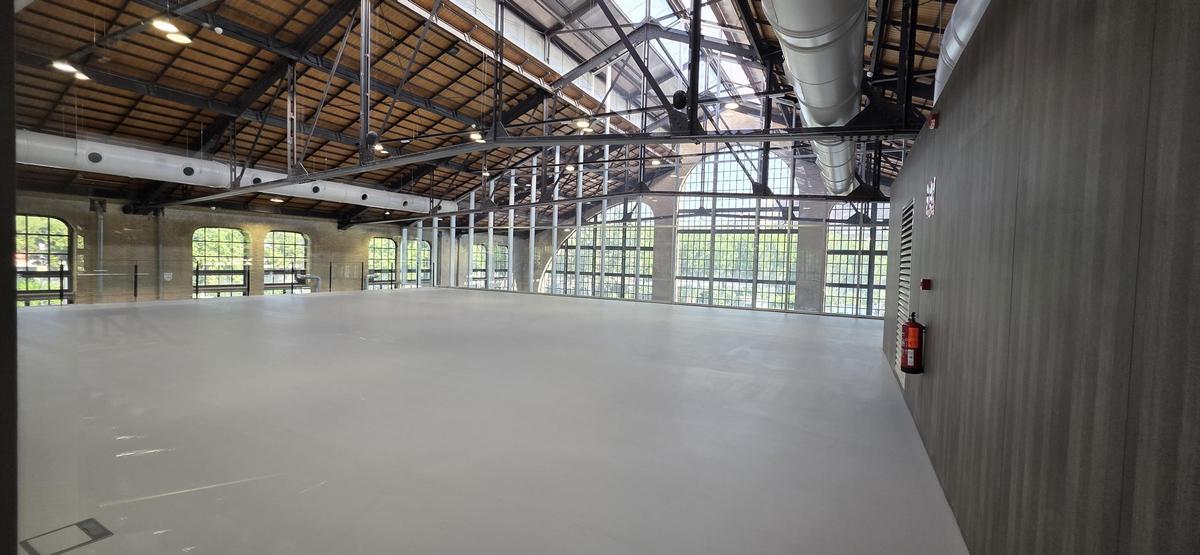 Así es el nuevo Polideportivo del Parc Central construido en un antiguo depósito de locomotoras