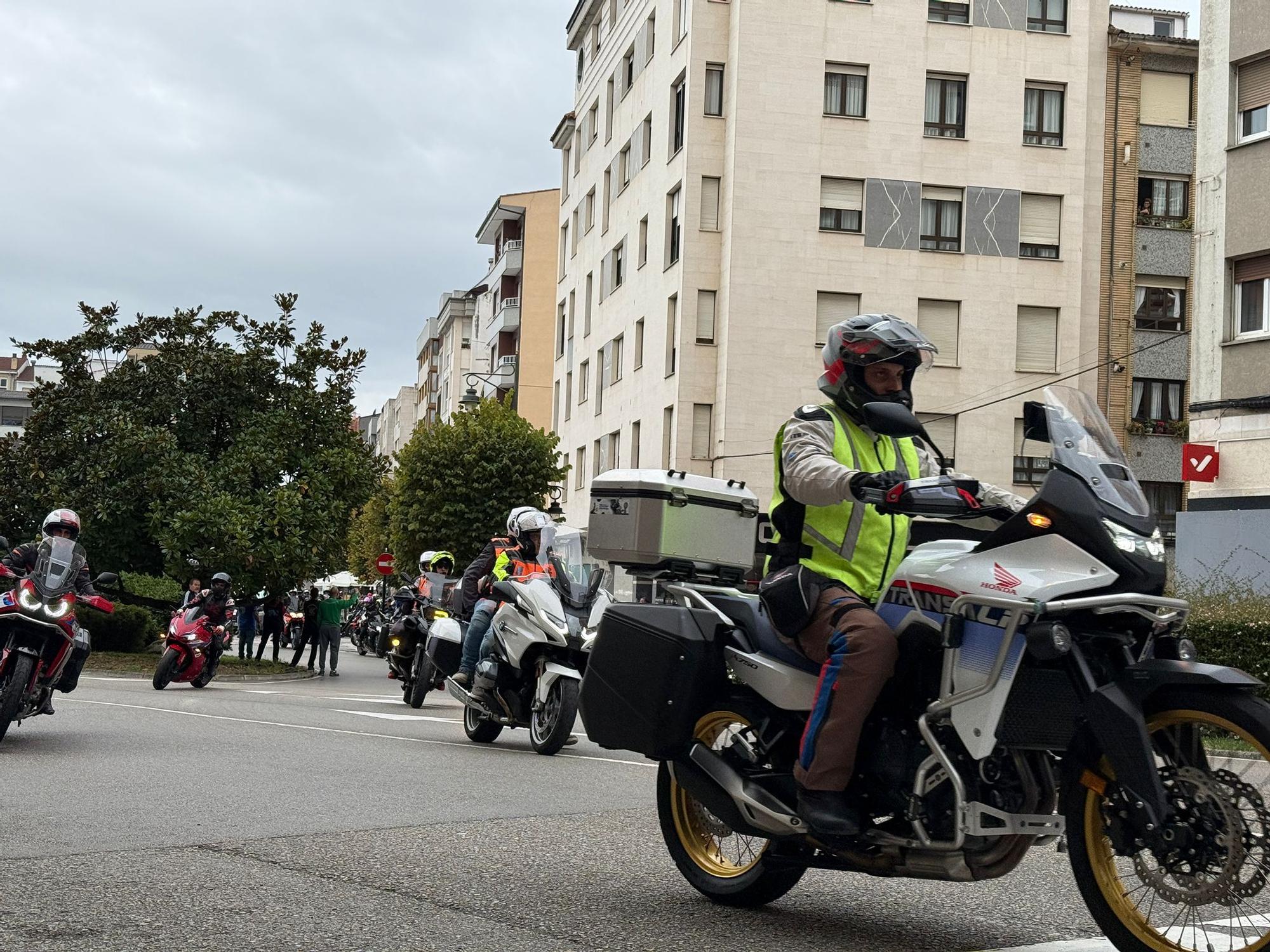 Así fue la primera salida del Motoencuentro Solidario en Siero