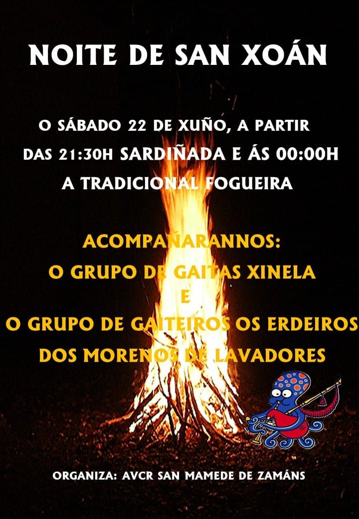Programas de la fiesta de San Juan en Vigo 2024: Zamáns