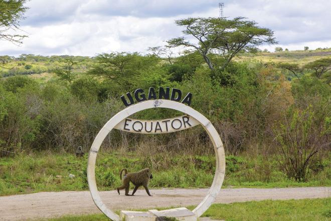 Línea del Ecuador en Uganda