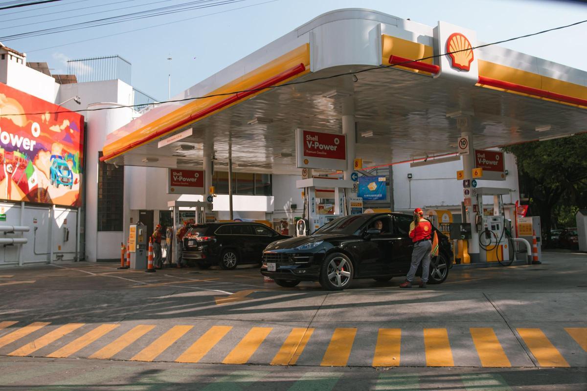 Imagen de archivo de una gasolinera