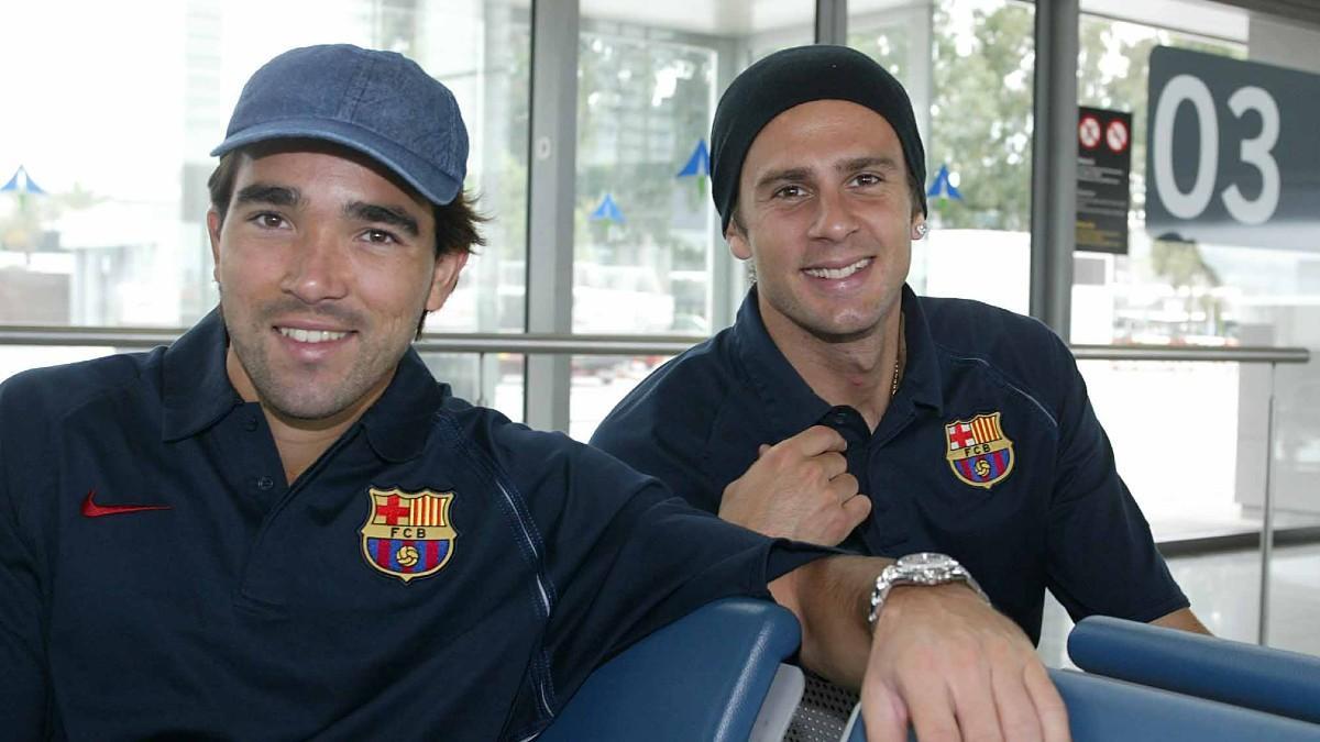Deco y Motta coincidieron como jugadores del Barça entre 2004 y 2007
