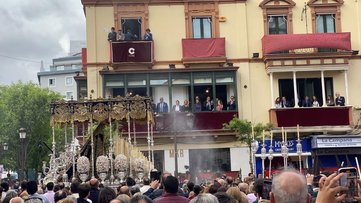 La Virgen de la Palma llega a la Campana. El 24 de marzo comienzan los cortes por la Semana Santa