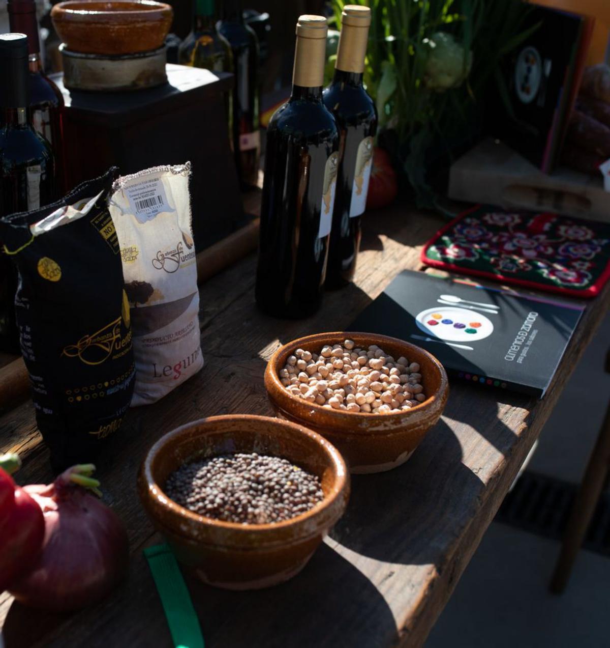 Productos de la tierra en la actividad de “Zamora Paisaje Cultural” . |