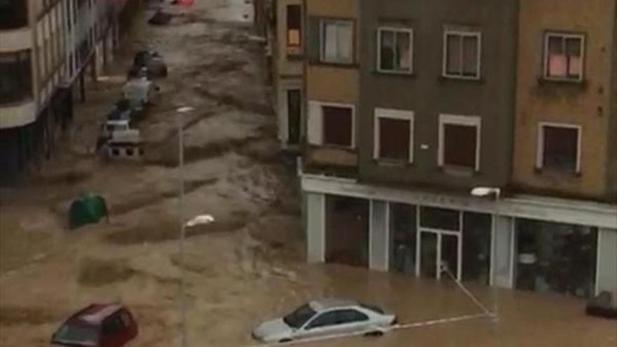 Graves inundaciones por lluvias en Tafalla