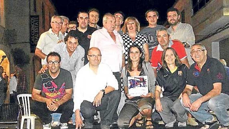 Participantes y organizadores en la velada de ´gloses´.