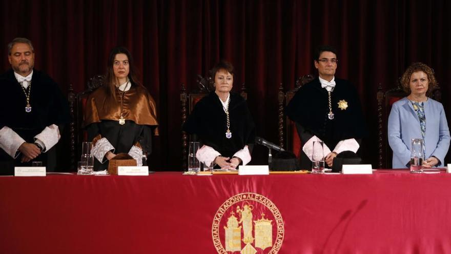 Un momento del acto de apertura del curso académico de las universidades valencianas