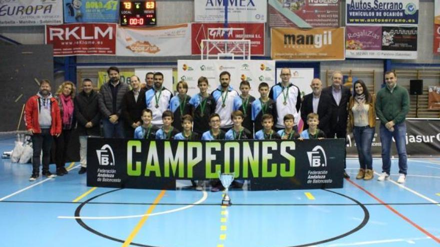 Málaga logra el oro en el Campeonato de Andalucía Minibasket masculino