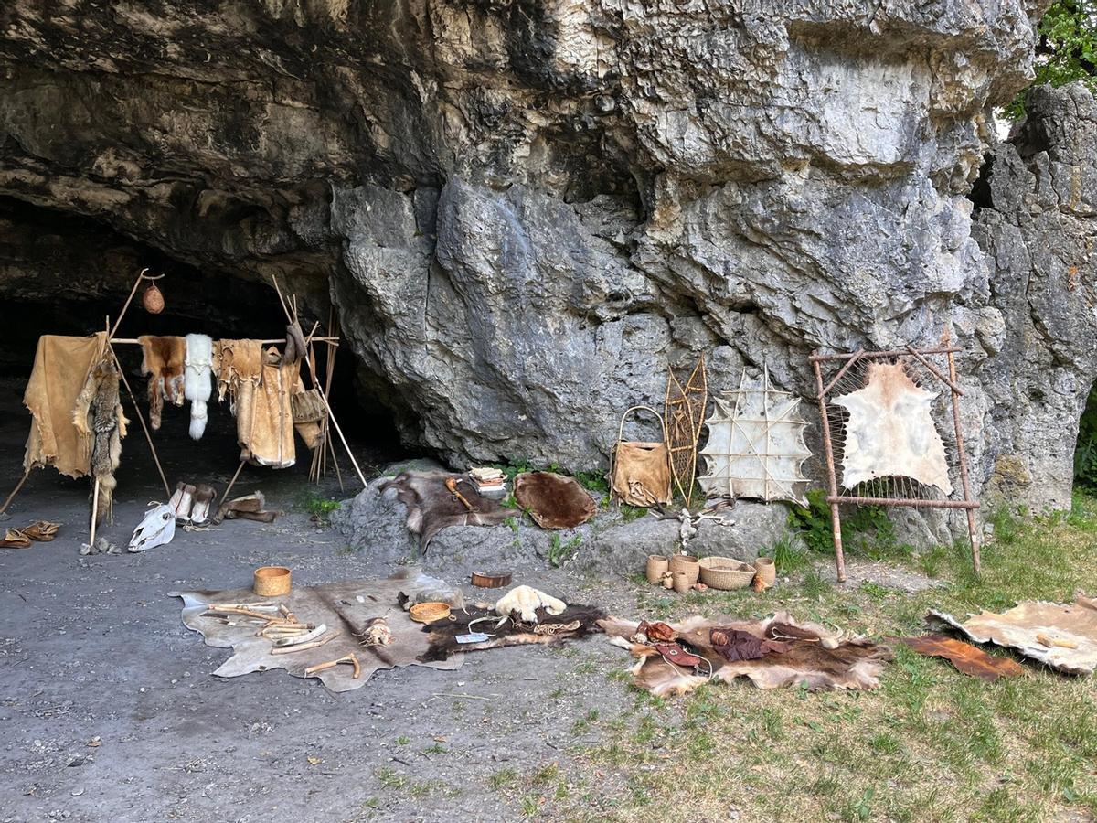 Cueva de Kesslerloch, en Suiza, donde se hallaron restos de 14.200 años de antigüedad