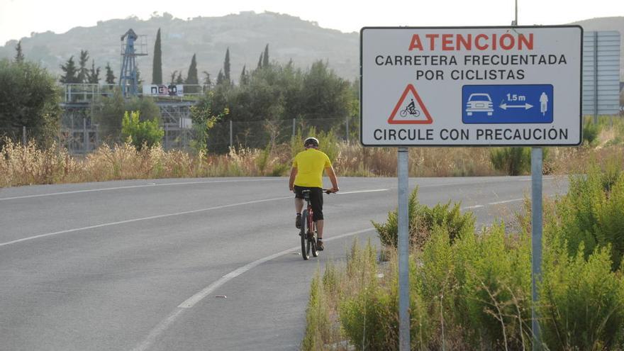 Una de las carreteras de la Región de Murcia que será adecuada para la seguridad de los ciclistas.