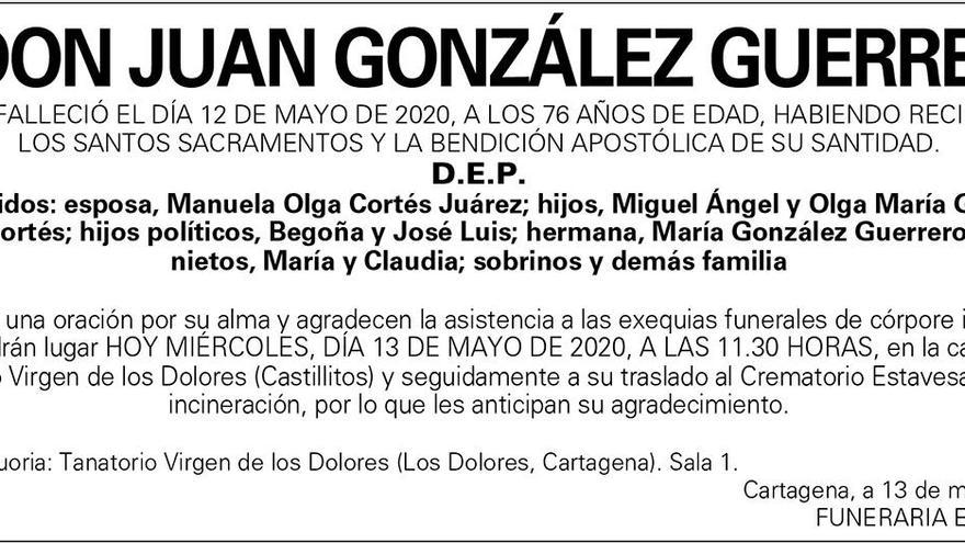 D. Juan González Guerrero