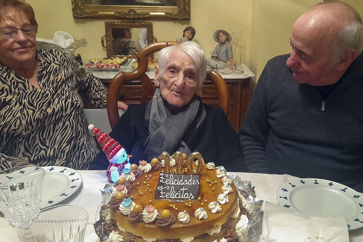 La 'abuela del Bierzo' cumple 110 años en Sabadell