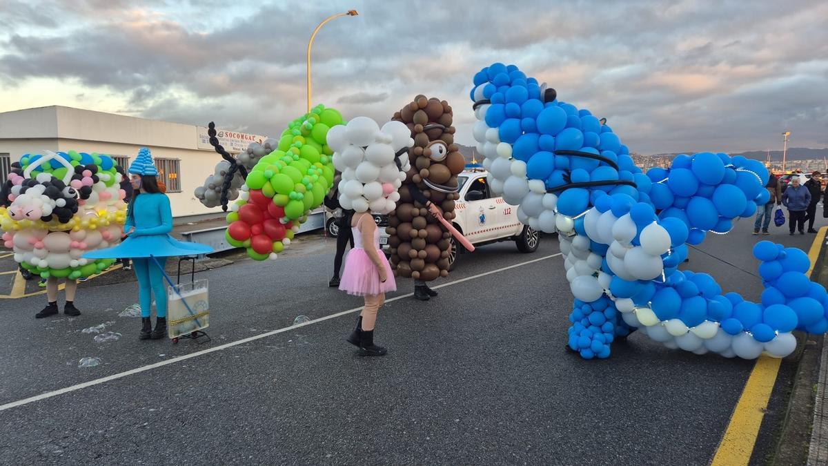 Los Reyes Magos iluminan Moaña