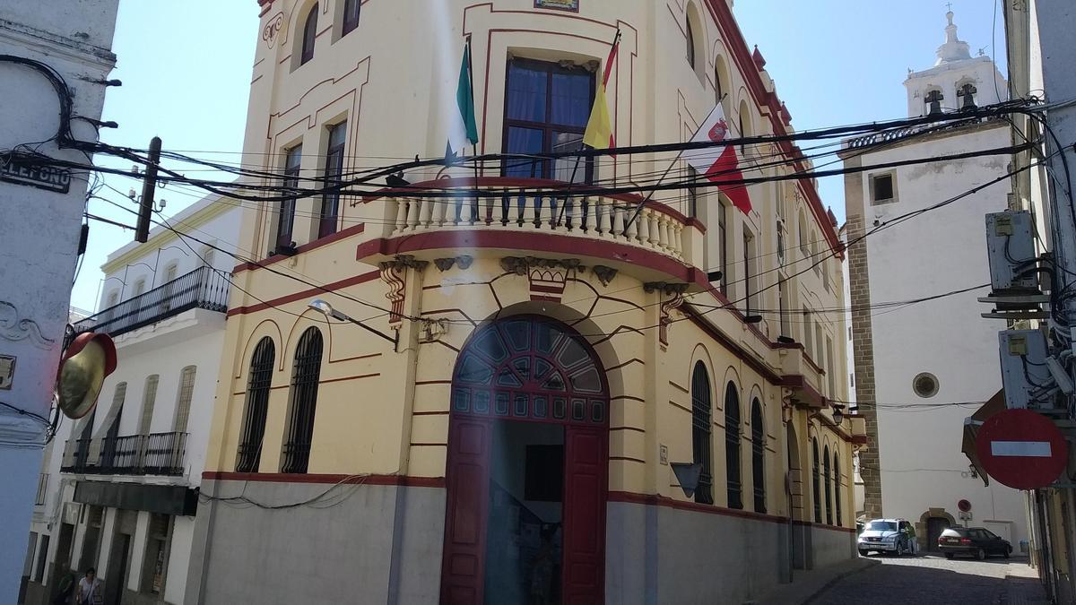 Fachada del Ayuntamiento de Alburquerque.