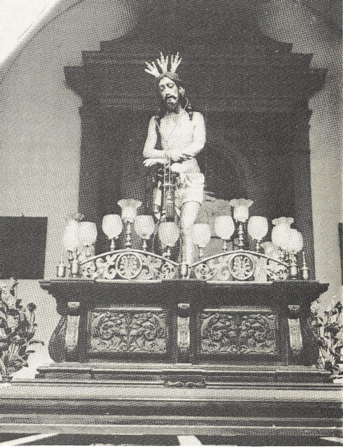 Primitiva imagen del Cristo de la Humillación, todavía de la Columna, en 1921.