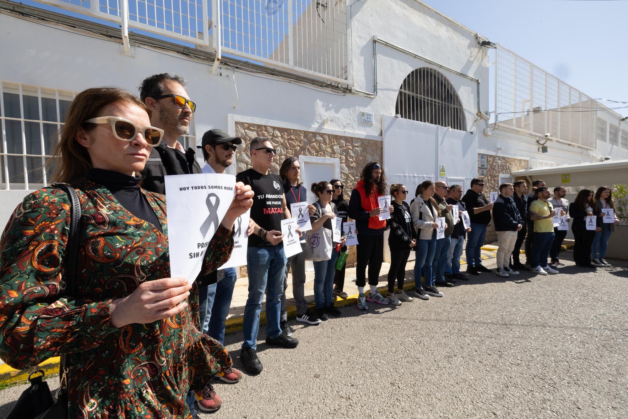 Concentración de los funcionarios de prisiones en Ibiza