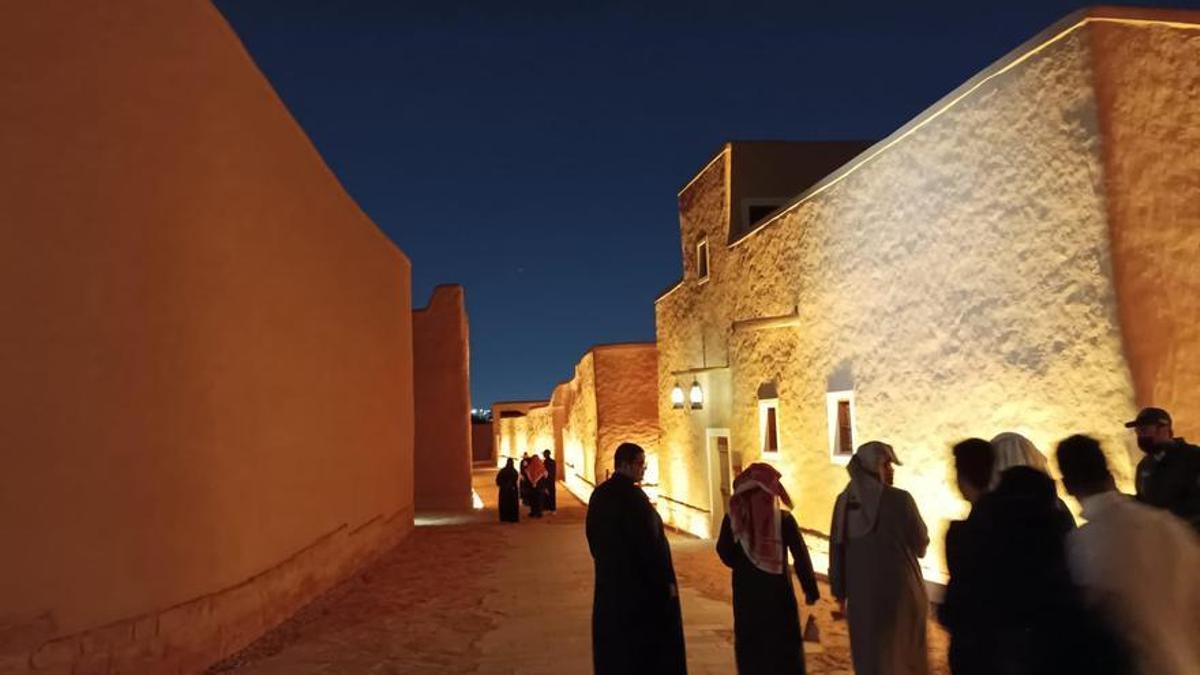 Una las calles del barrio de Ad Diriyah, Patrimonio de la Unesco.