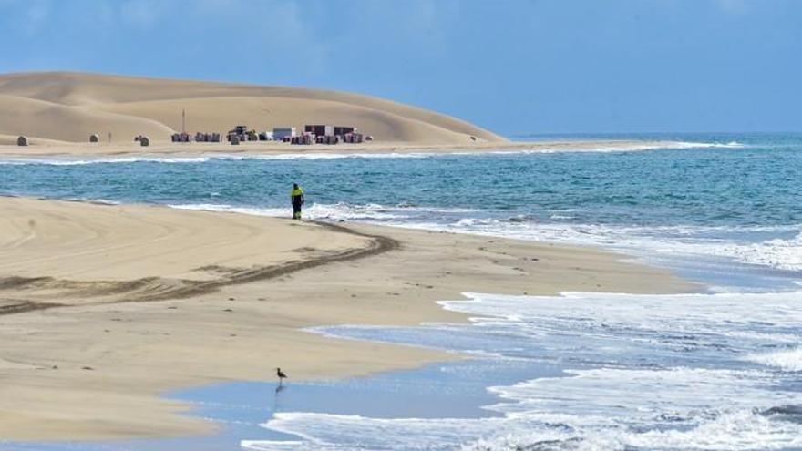 Coronavirus en Canarias | El coronavirus 'mata' la actividad en el sur de Gran Canaria 'vaciando' Playa del Inglés, Maspalomas y sus dunas