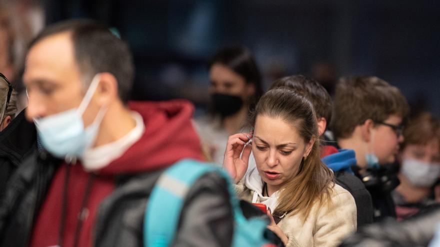 Bulevar solidario en la frontera entre Ucrania y Polonia