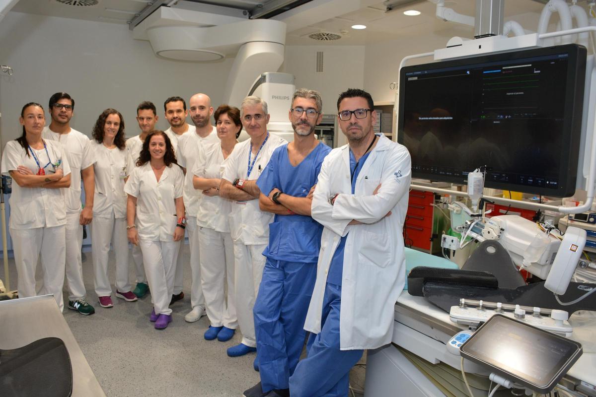 Miembros del equipo de Cardiología Intervencionista del HUCA.