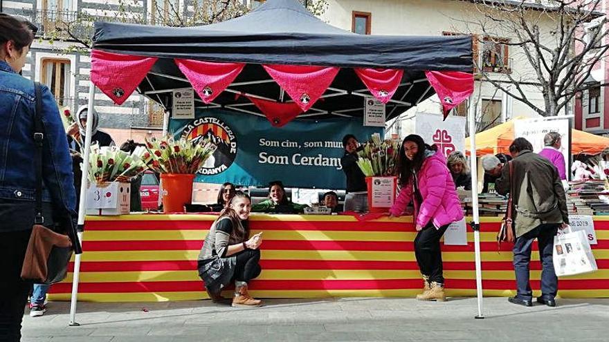 La celebració de la diada de Sant Jordi a Puigcerdà