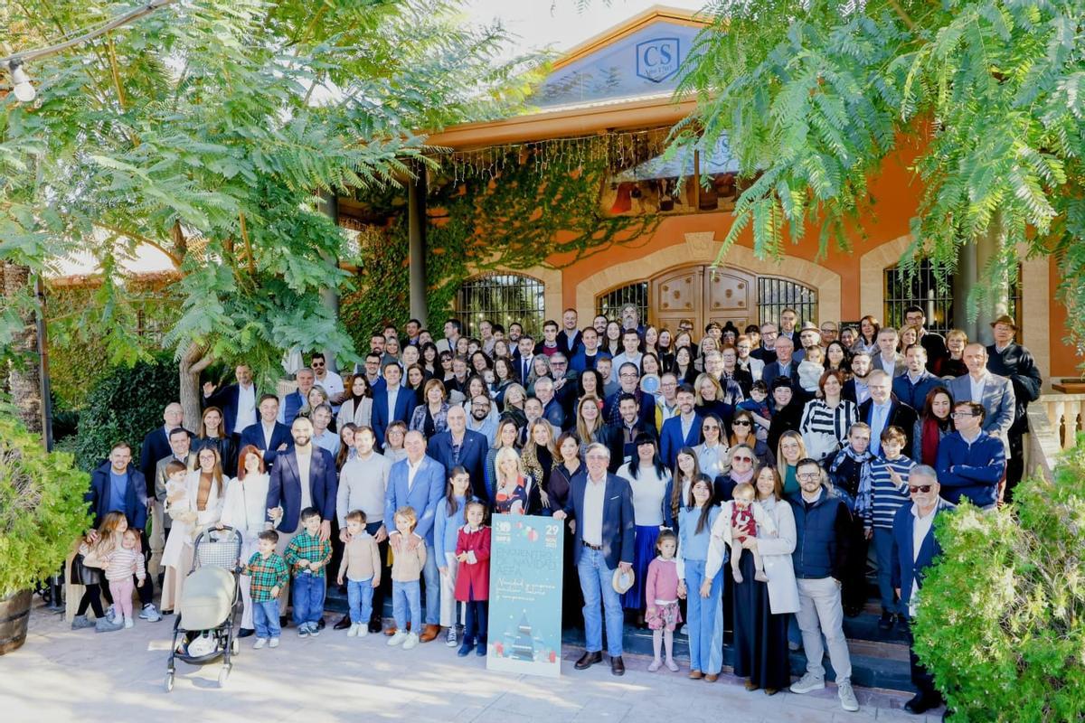 Los asistentes al encuentro de Navidad organizado por AEFA.