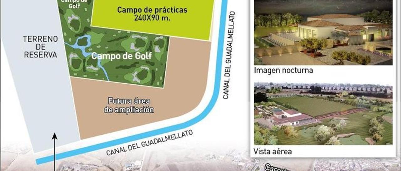 Imagen del futuro campo de golf en Turruñuelos.