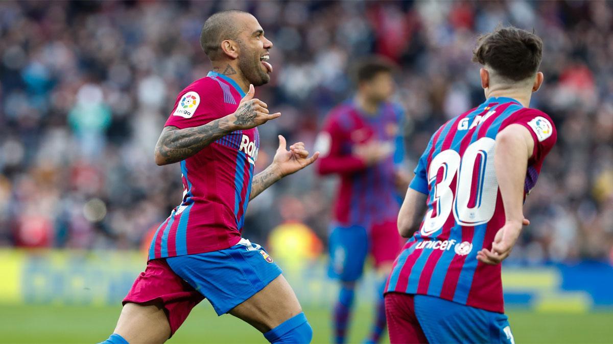 ¡Dani Alves en estado puro! Así han sido los primeros minutos de su 'redebut' con el Barça