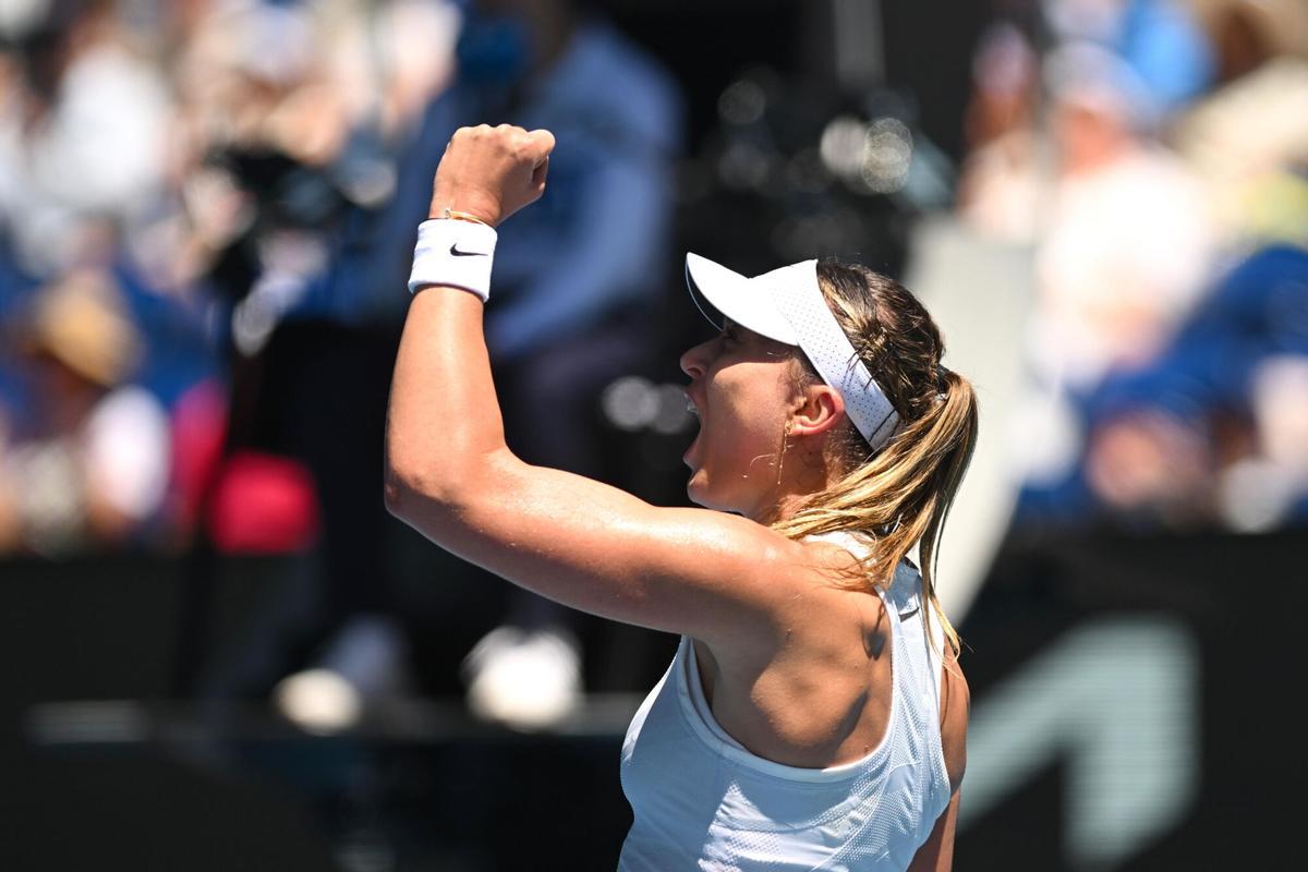 Paula Badosa, en el Open de Australia de 2025