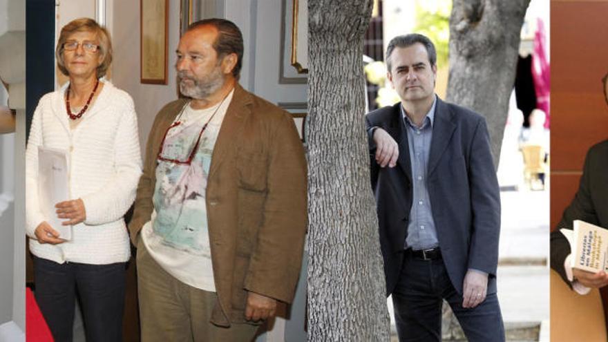 Las caras de la gestión cultural municipal: algunos siguen y otros se van: Gemma del Corral, Charo Ema y Miguel Gallego, Juan Antonio Vigar y Alfredo Taján.