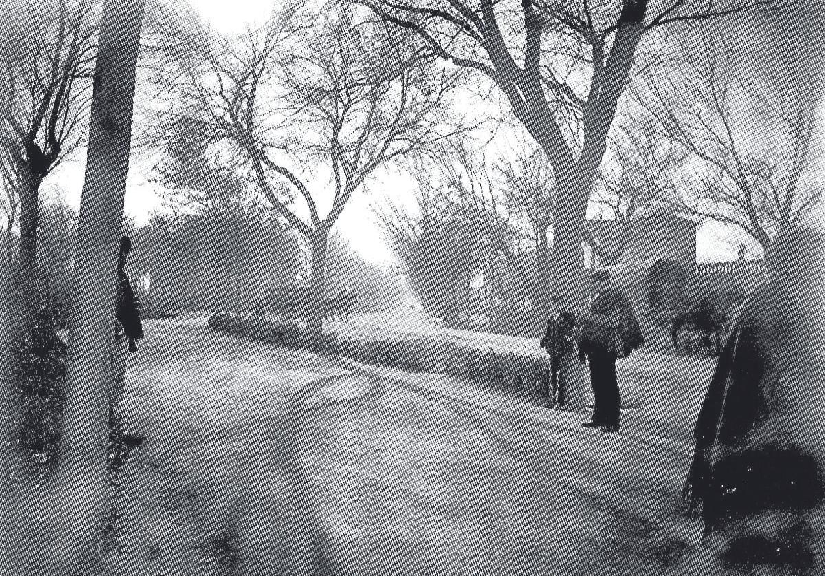 Una imagen del Camino de Torrero, en 1893.