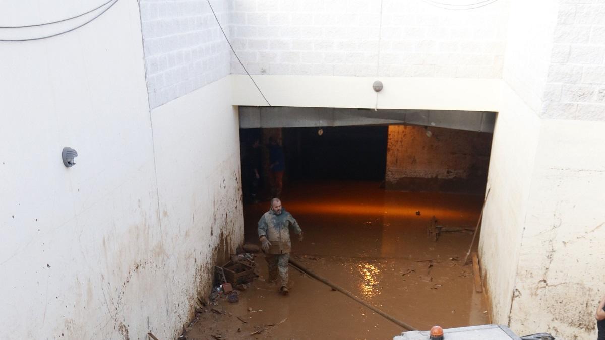 Imagen de los destrozos causados por la borrasca.