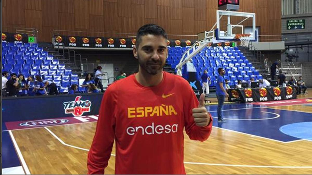 Navarro, concentrado con la selección española