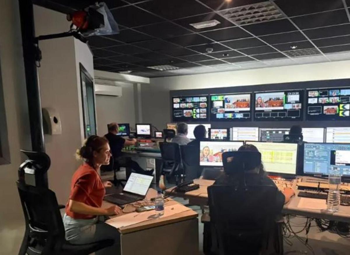 Sala de control de programas de RTVC.