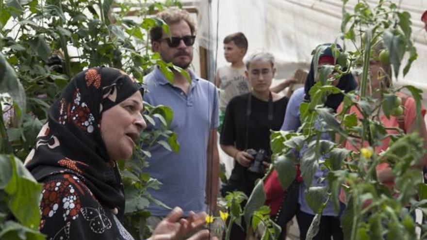 Una de las cooperativistes palestina a la trobada celebrada a la Comunitat Valenciana.