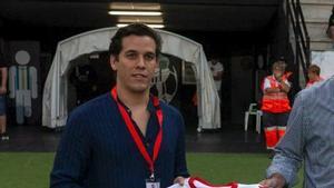 El ahora presidente de la Federación Venezolana de Fútbol (FVF), Jorge Rodríguez, con la camiseta del Zamora CF