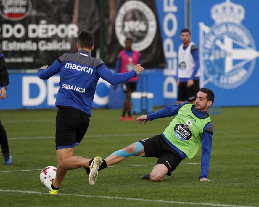 El Dépor se entrena antes del duelo de Copa