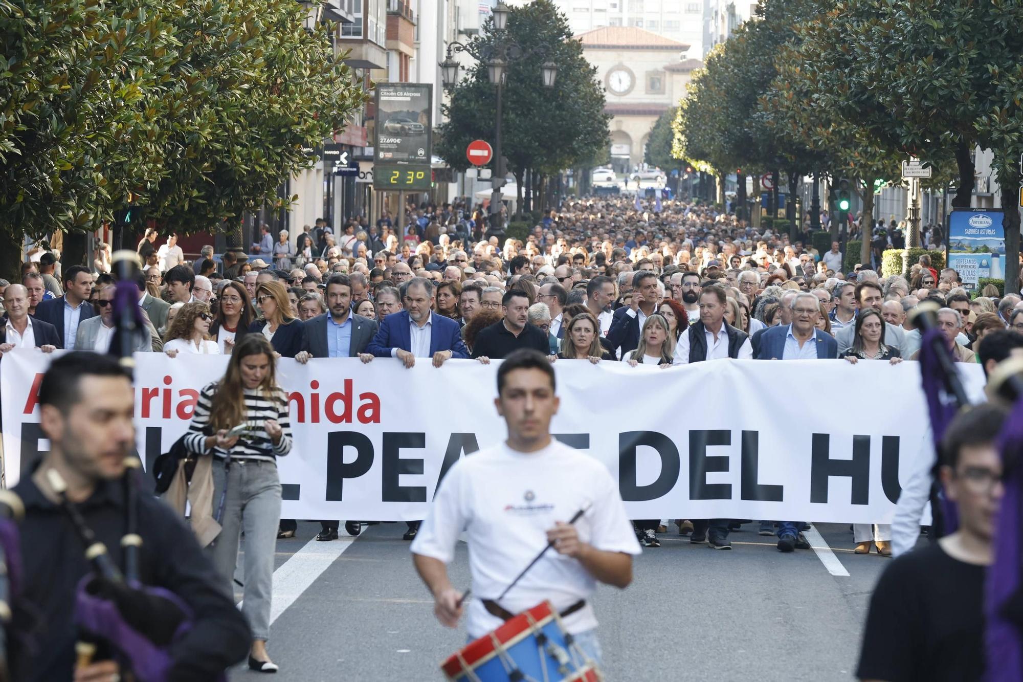 EN IMÁGENES: así fue la gran movilización contra el peaje del Huerna en Asturias
