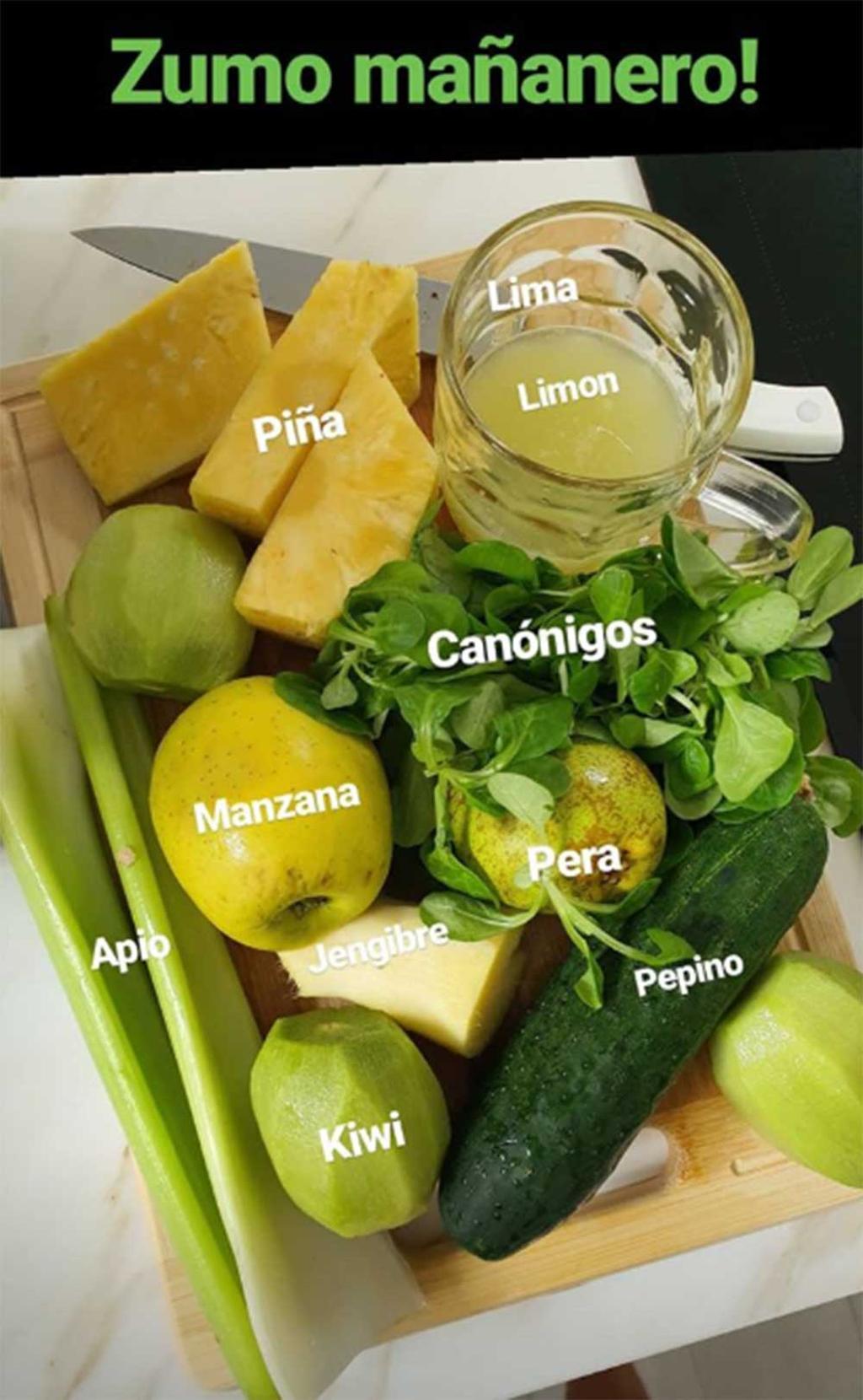 Zumo mañanero de Paula Echevarria