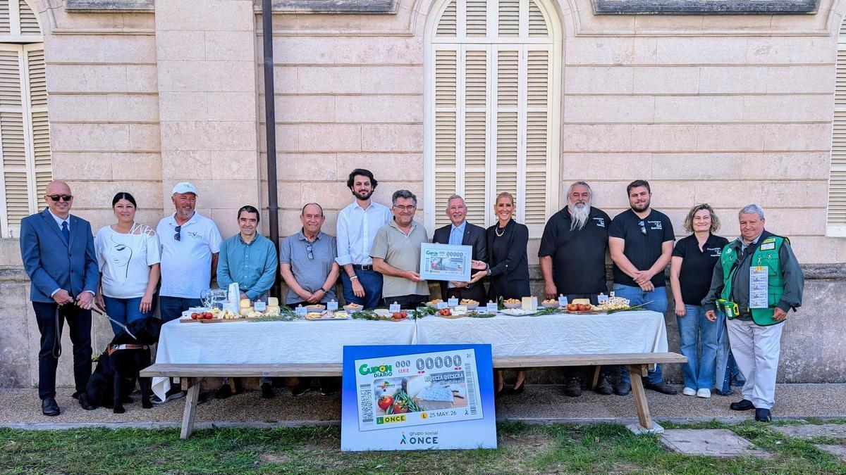La ONCE presenta su nuevo cupón dedicado a la riqueza quesera de les Illes Balears